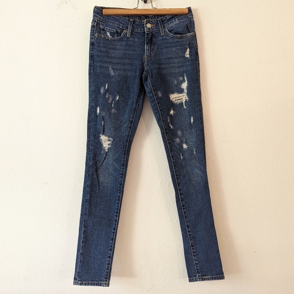 Levi's 711 Distressed Skinny Jeans - Picture 2 of 8